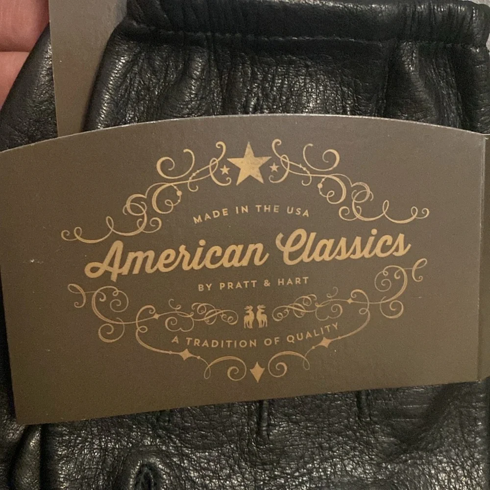 American Classics by Pratt & Hart Mens Leather Gloves Size 10 - Picture 2 of 5